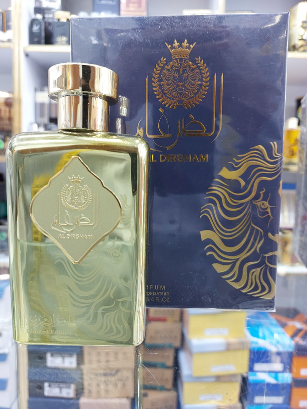 عطر مردانه الضرغام ارض الزعفران ادوپرفیوم۱۰۰میل بارایحه شیرین